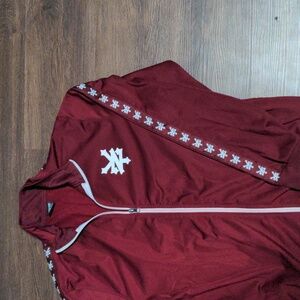 Zoo York Mens Size Medium Maroon Track Jacket